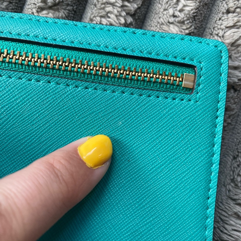 Turquoise Kate Spade Wallet - Picture 10 of 13